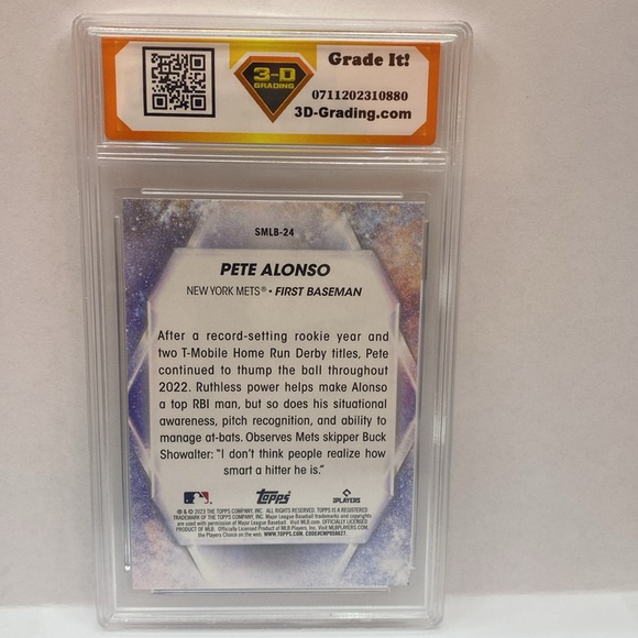 2023 Topps Pete Alonso Mets Stars of the MLB Gem Mint 10 (MISC12) - Picture 2 of 2